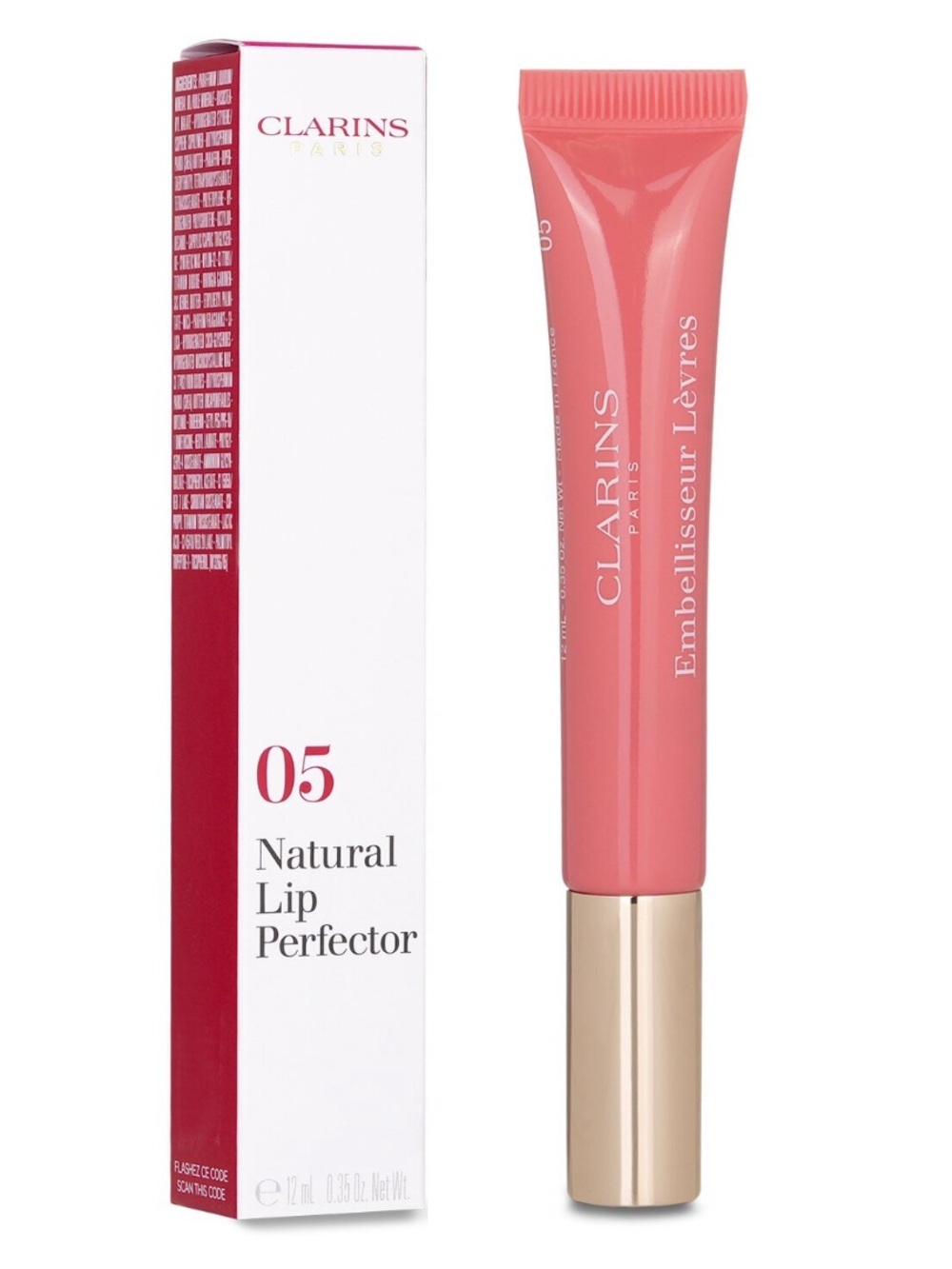 Clarins Natural Lip Perfector – 05 Candy Shimmer – Full Size – NIB 💗